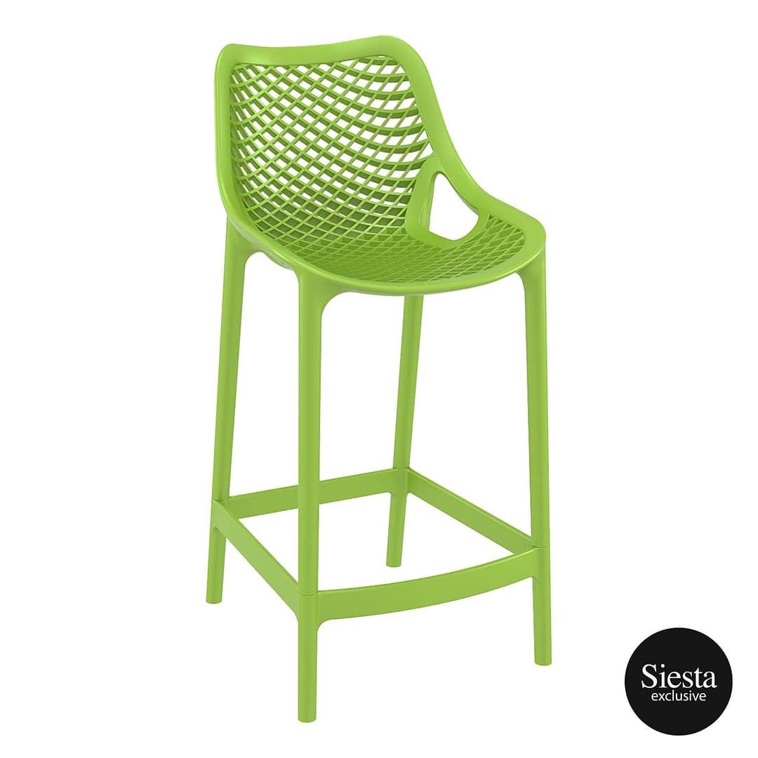 Siesta Exclusive UV Stabilised Air Barstool 65 in Green - Indoor/Outdoor Seating