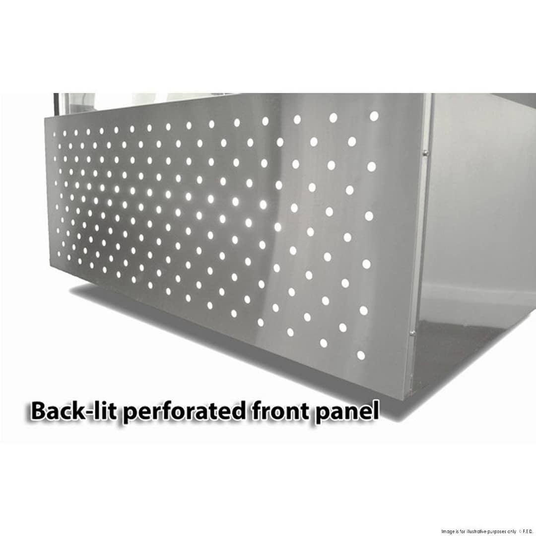 Bonvue SG090FE-2XB Heated Food Display – 900mm, 340L, Square, 2 Shelves - Image 4