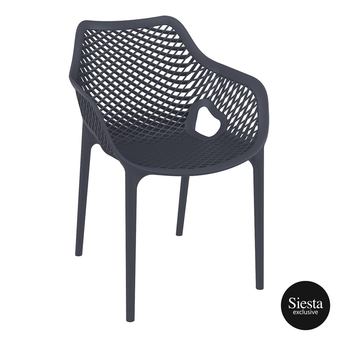 Anthracite Outdoor Armchair - Siesta Air XL - Spacious Modernity