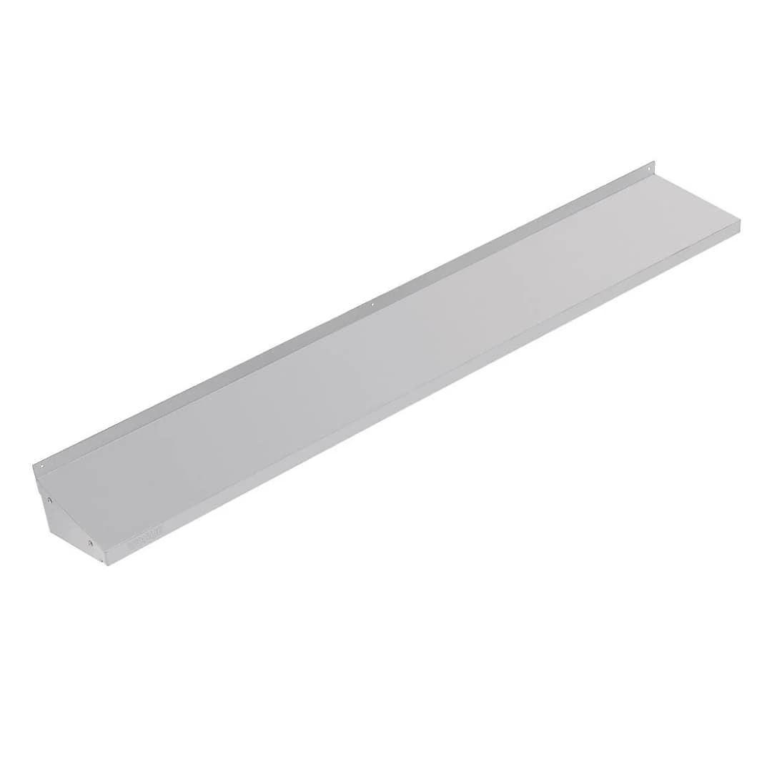 Vogue Wall Shelf with Brackets St/St - 1800x300mm