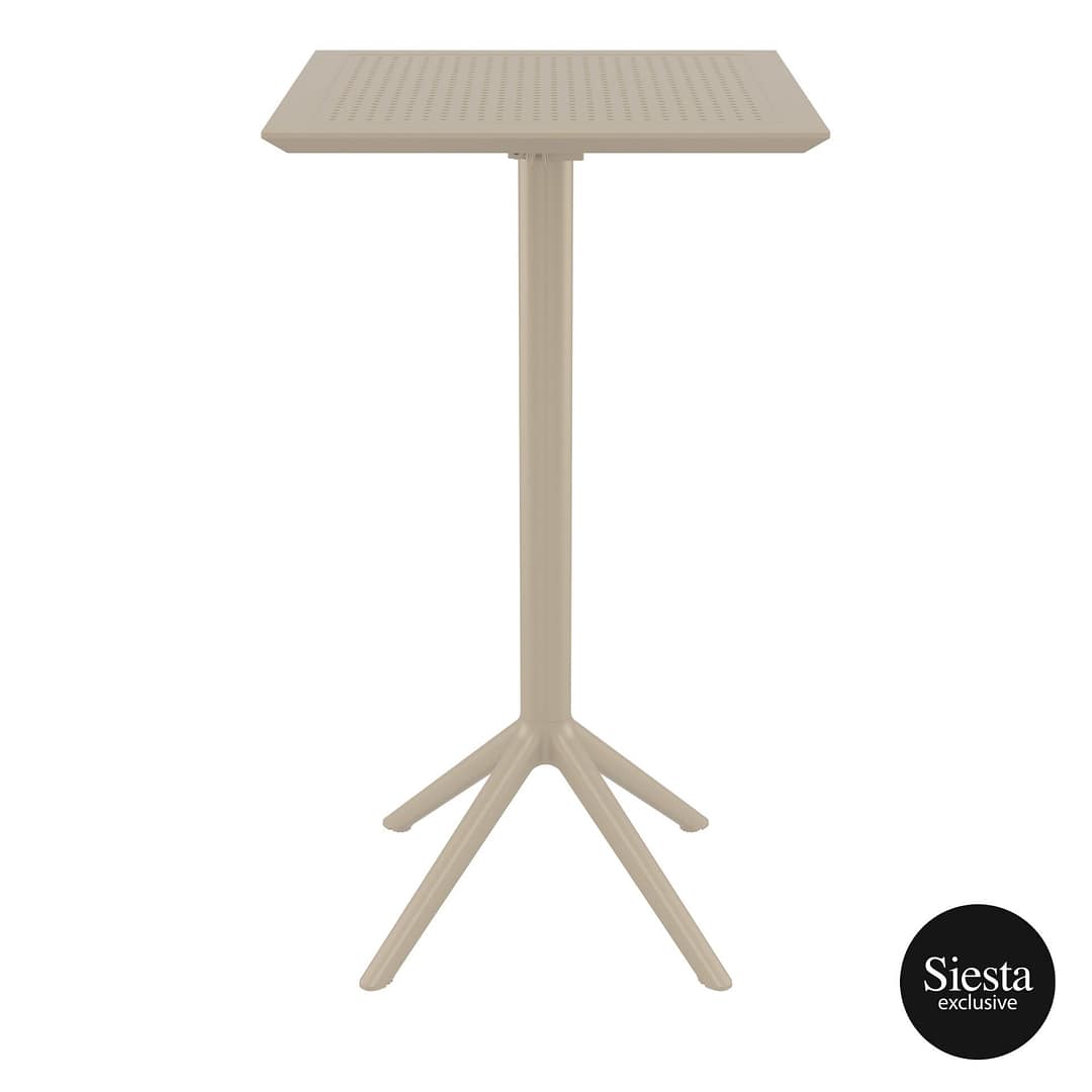 Furnlink Sky Folding BAR Table 60 Square - Taupe