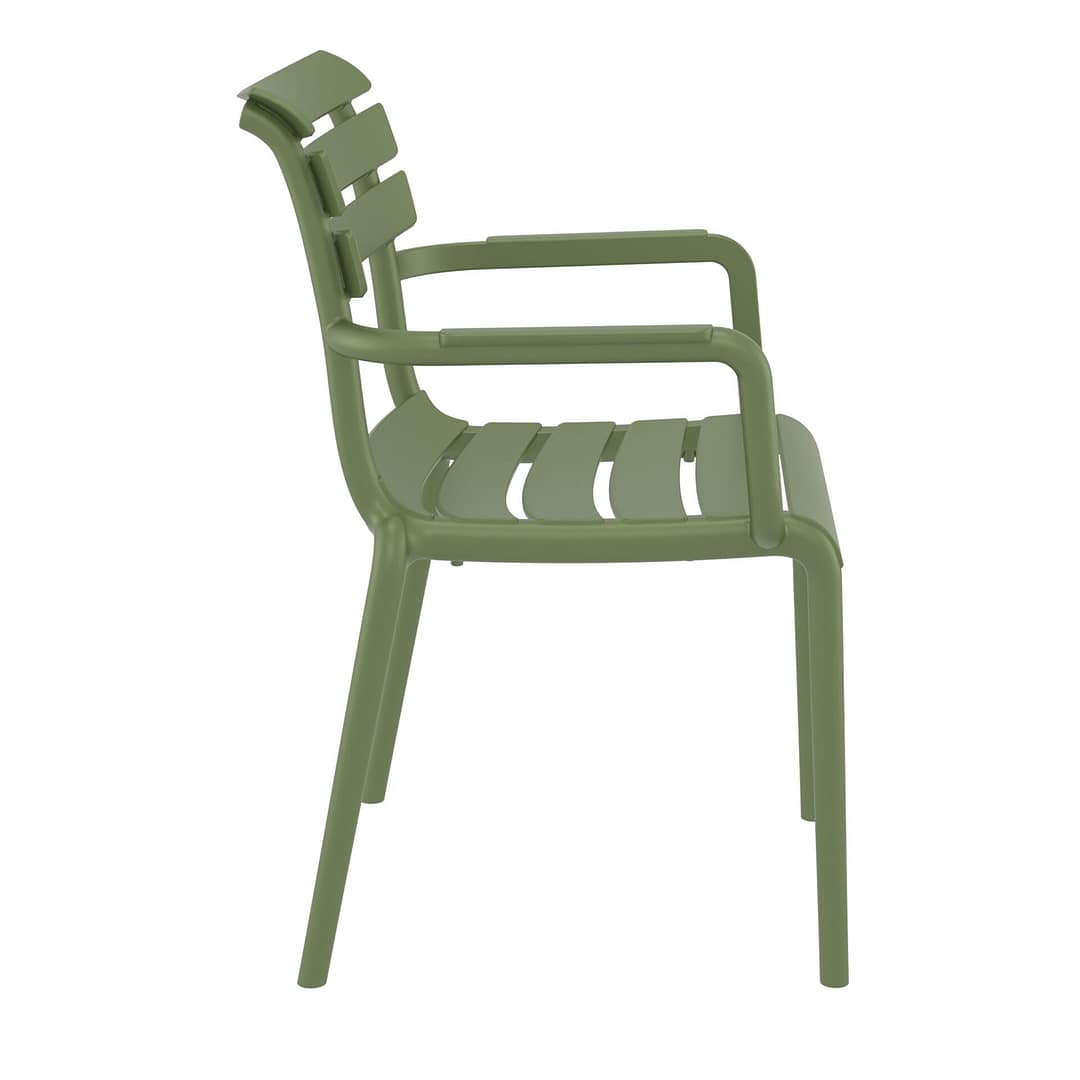 Black Paris Stacking Armchair - Indoor/Outdoor Seating Solution - Image 21