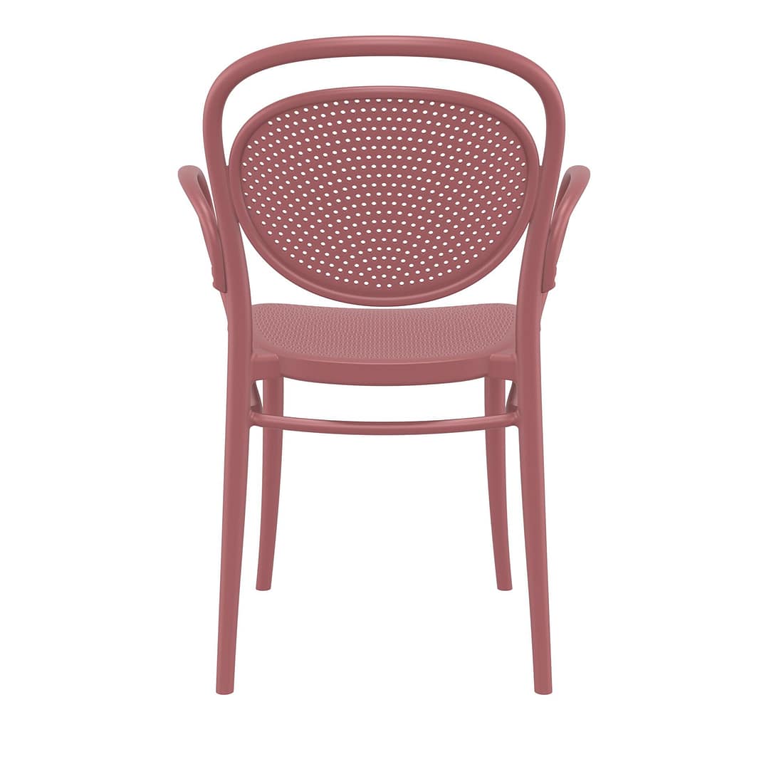 Furnlink Siesta Marcel XL Chair - Marsala UV stabilised Polypropylene - Image 3