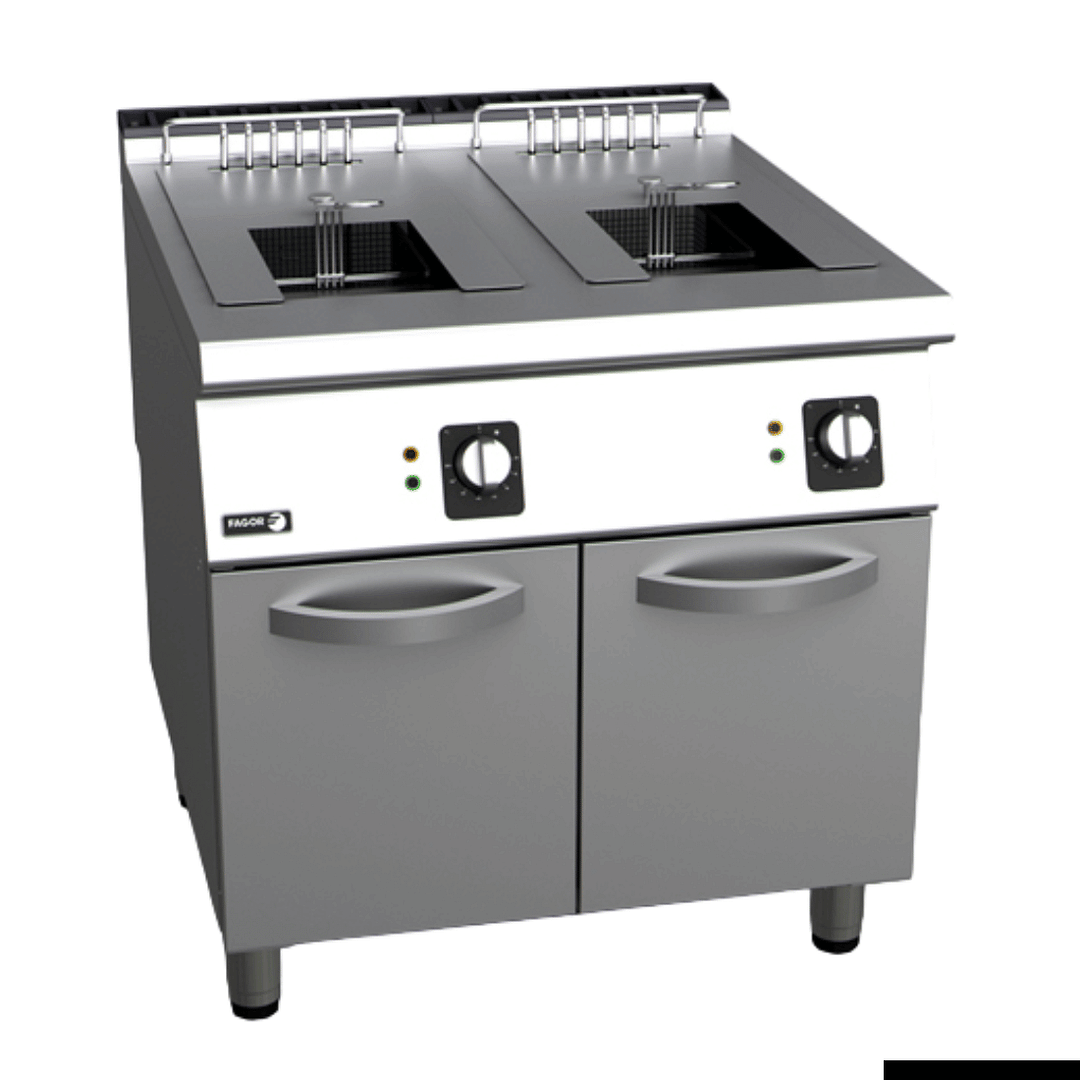 Fagor Kore 900 electric fryer with dual 15L tanks for commercial kitchens