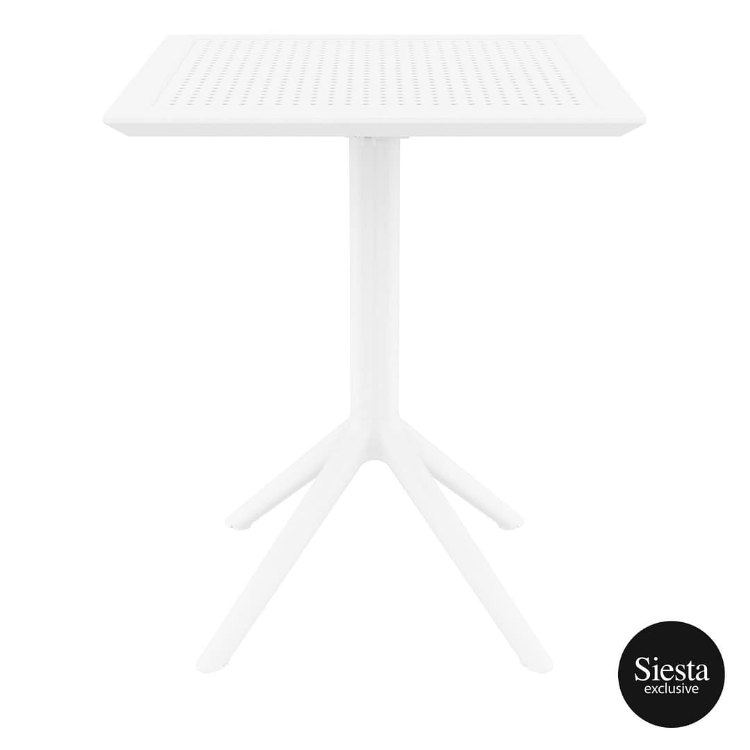 Furnlink Siesta Sky Folding Table 60 Square - White