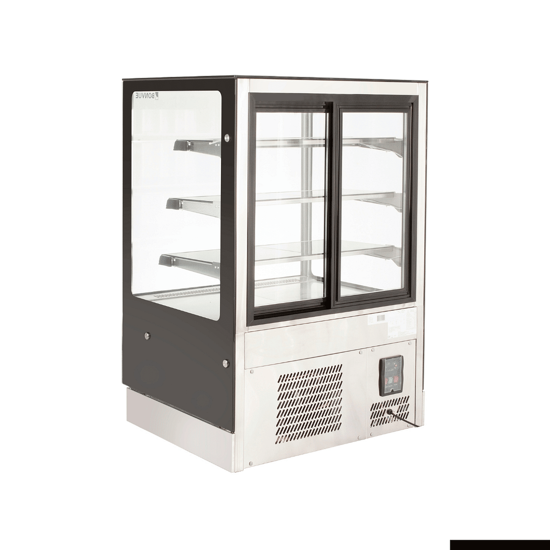 Bonvue GAN-900RF3 Cake Display – 3 Shelves, Heated Glass | Bakery Fridge - Image 5