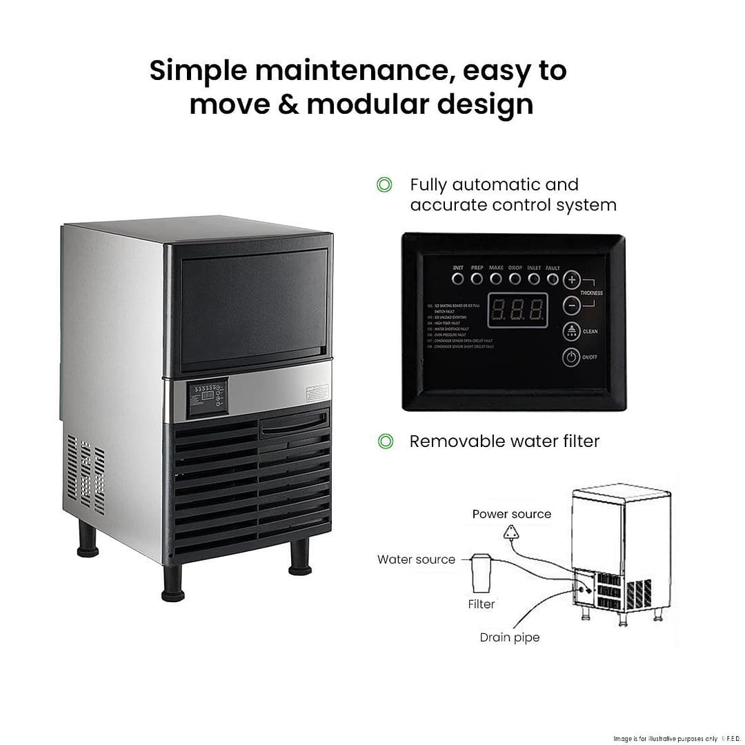 Blizzard SN-80P Under Bench Ice Maker Air Cooled | 36KG / 24 Hr - Image 3