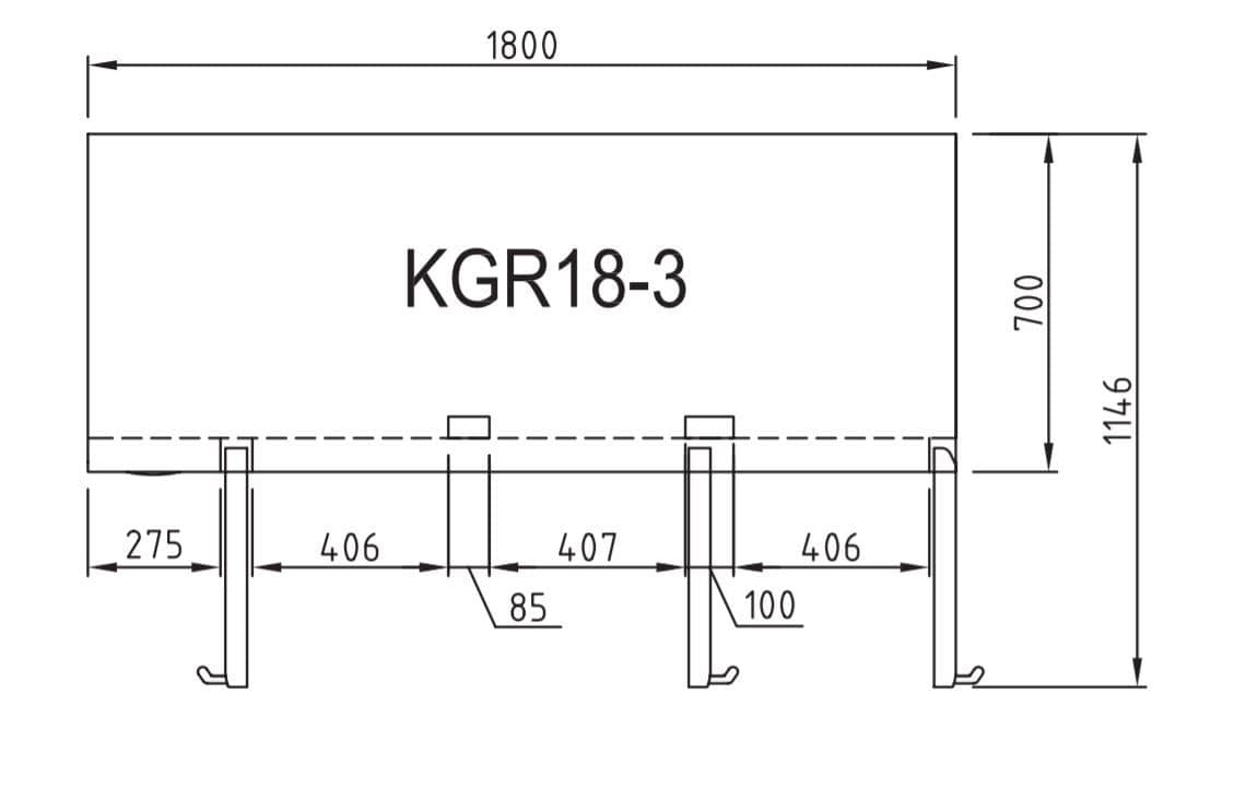 Turbo Air KGR18-3 Elegance Series Under Counter Glass Door Refrigerator | 516L Capacity - Image 3