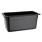 Vogue U464 Black Polycarbonate Gastronorm Pan 1/3 GN with 150mm Depth and 5.7L Capacity