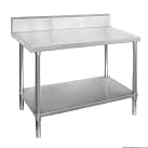 FED WBB7-0800/A Stainless Steel Workbench with Splashback