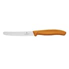 Victorinox FZ377 wavy edge steak and tomato knife 110mm, orange handle, stainless steel – Australia