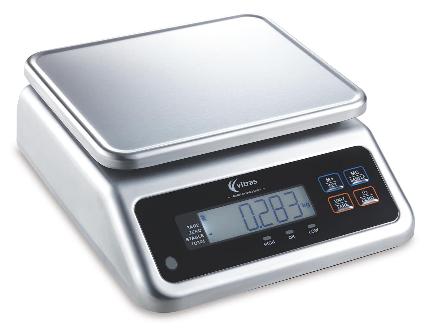 Vitras PSC9502 Waterproof Portion Scale – 30kg x 1g