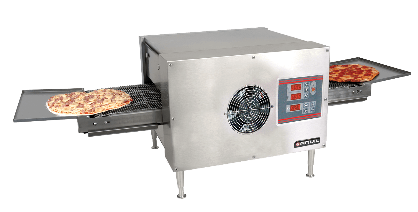 Anvil POK0004 High-Performance 3 Phase Conveyor Pizza Oven with Digital Controls and 350mm Conveyor Belt