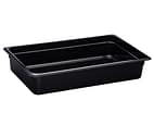 Kitchen Knock Polycarbonate Black Gastronorm Pan 1/4 GN with 150mm Depth