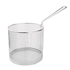 Vogue CS735 stainless steel pasta/spaghetti basket, 180mm, long handle – front view, Australia