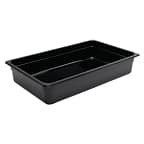 Vogue U455 Black Polycarbonate Gastronorm Pan 1/1 GN with 100mm Depth and 13.12L Capacity