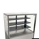 Bonvue GAN-1800RF3 modern cake and food display fridge, 3 shelves, stainless steel, 1800mm wide – front view, Australia