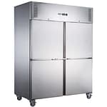 FED-X XURC1200S2V Four Door Upright Stainless Steel Fridge with 1236L Capacity