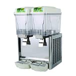 Benchstar KF12L-2 double bowl juice dispenser, 24L capacity, stainless taps
