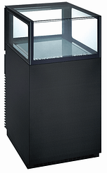 Anvil DSD0001 Single Drawer Showcase - Stylish 97L Chocolate Display Cabinet.
