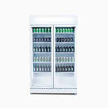 Bromic GM0900LWECO Upright Display Fridge with 885L Capacity, 2 Flat Glass Doors, LED Lighting, and R290 Refrigerant