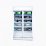 Bromic GM0900LWECO Upright Display Fridge with 885L Capacity, 2 Flat Glass Doors, LED Lighting, and R290 Refrigerant