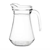 Olympia Glass Jugs 1Ltr - Pack of 6 for Commercial and Professional Use.
