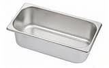 Kitchen Knock Stainless Steel GN Pan 1/3 – 100mm Deep, Pack of 6