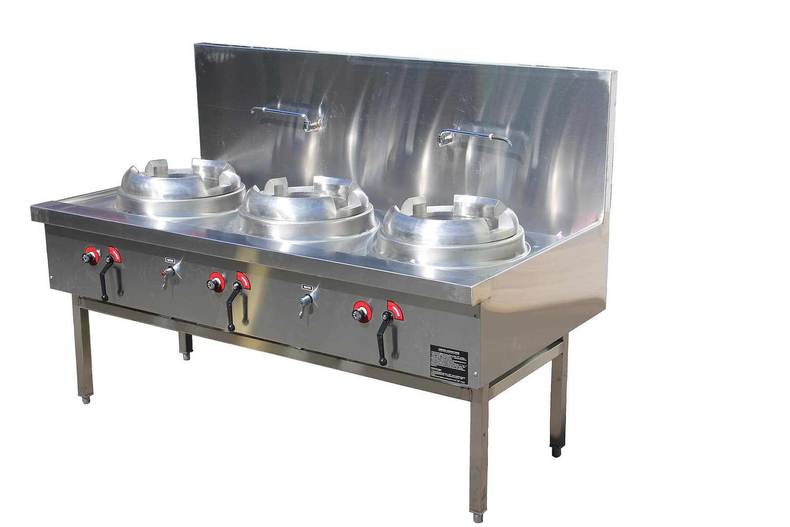 Time Triple Ring Wok CWS-T3 | Commercial 3-Burner Wok Station - Image 2