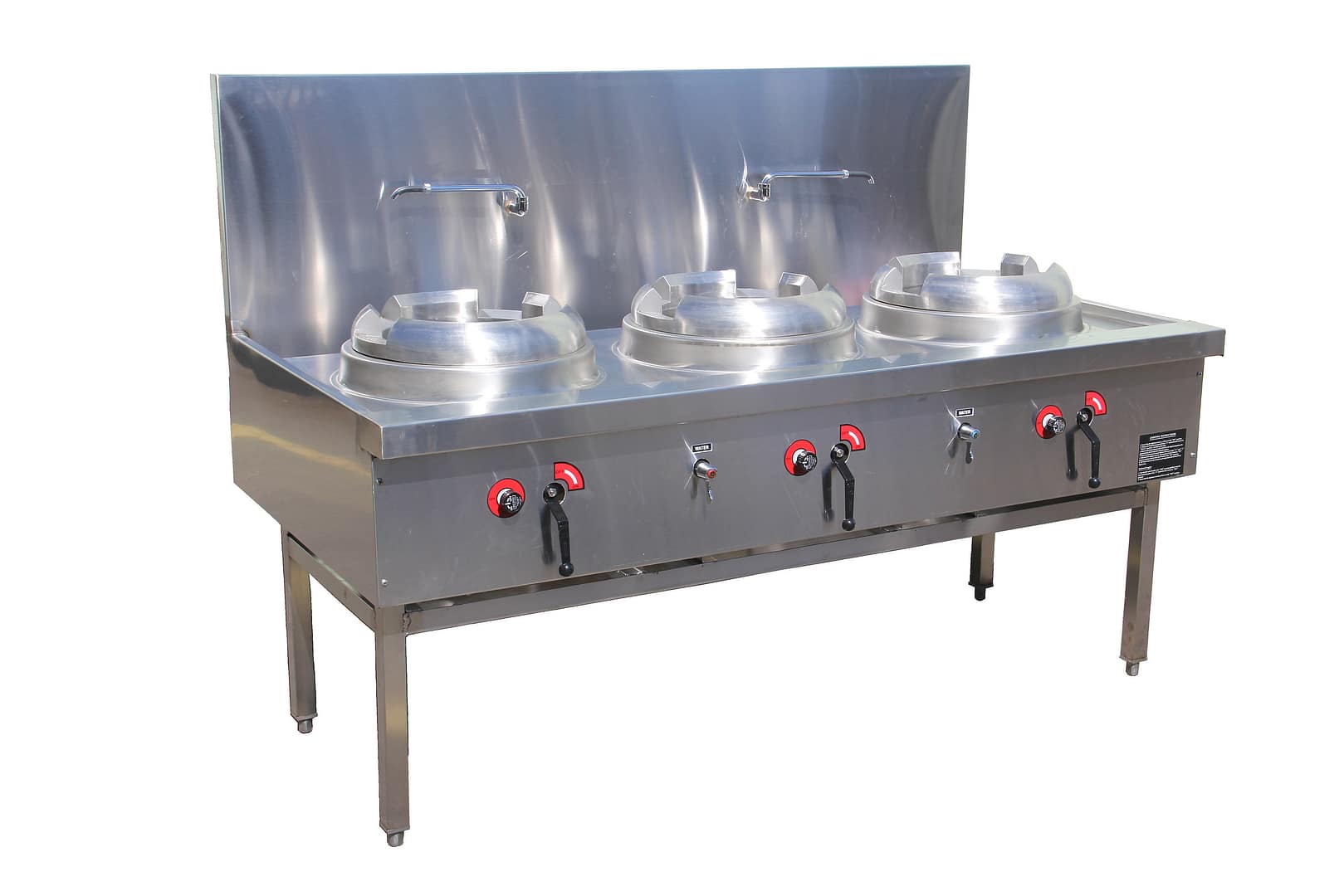 Time Triple Ring Wok Model: CWS-T3 - 3 Burner Wok Station