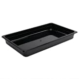 Vogue U454 Black Polycarbonate Gastronorm Pan 1/1 GN with 65mm Depth and 8.5L Capacity