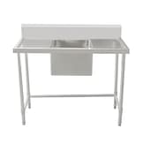 Kitchen Knock 631601 Stainless Steel Sink Bench showcasing 1500x700mm size with centre sink