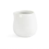 Olympia Whiteware Cream & Milk Jugs, 43ml Capacity, Pack of 12, Durable Porcelain with Rolled Edges for Chip Resistance.