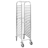 Vogue U376 stainless steel gastronorm racking trolley 20 level, 1/1 GN pan compatible – Australia