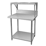 Gasmax SMB-7-0900 stainless steel salamander bench 900x700x900mm with shelf braces, commercial kitchen – Australia