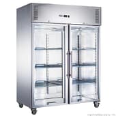 FED-X XURC1200G2V Two Full Glass Door Upright Display Fridge, 1236L Capacity