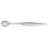 Ambrogio Sanelli 505002002 chef tasting spoon and tweezers 17cm, stainless steel, dual-purpose kitchen utensil, precision plating tool, made in Germany, Australia