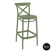 Siesta Olive Green Cross Barstool 75 – 750mm Commercial Seating