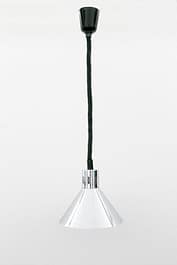 Anvil HLD0001S adjustable silver heat lamp with 250W Teflon-coated globe