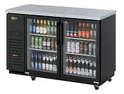 Turbo Air TBB-2SGD back bar cooler with twin glass doors