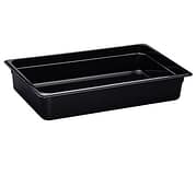 Kitchen Knock Polycarbonate Black Gastronorm Pan 1/1 GN with 150mm Depth