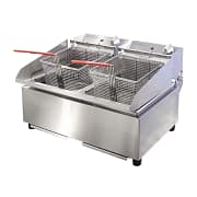 Woodson Twin Pan Fryer – W.FRT80 - Compact Dual 8L Fryer