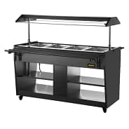 Apuro JA179-A Heated Buffet Bar – 4 x GN, LED Sneeze Guard