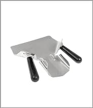 Kitchen Knock 390094 Stainless Steel Dual Handle Chip Scoop - 210mm.