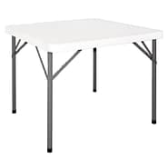 Bolero Y807 Square Foldaway Table, 880x880mm, Polyethylene Top, Steel Frame