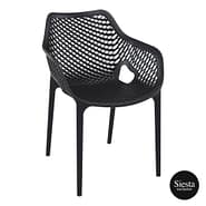 Siesta Air XL Armchair black fibreglass reinforced polypropylene