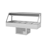 Woodson W.CFS25 1680mm 5 Bay Cold Food Bar, Straight Glass, LED, Digital Temp