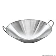 Electmax IW-WOK50 Ø500 mm stainless-steel induction wok pan, 3-layer clad base for IWOK-1 and IWOK-2 – front view, Australia