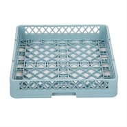 Vogue K908 dishwasher rack open cup design, polypropylene, 500 × 500mm – top view, Australia