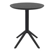 Furnlink Siesta Sky Folding Table 60 Round - Black | Outdoor & Indoor Use